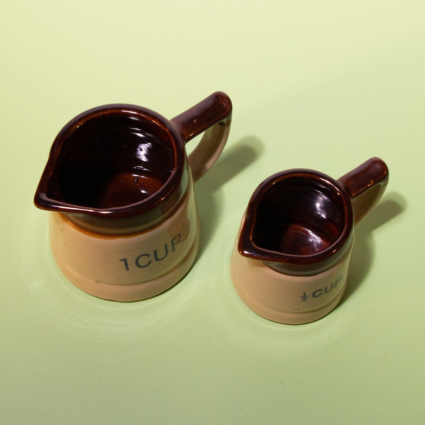 Vintage Stoneware Ceramic Measuring Cups, 1980s