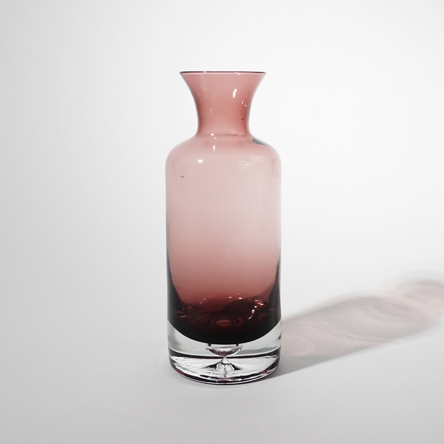 Vintage Purple Vase with Teardrop Base, Mid-century Modern
