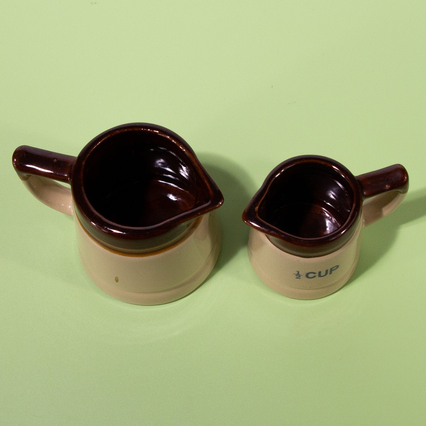 Vintage Stoneware Ceramic Measuring Cups, 1980s