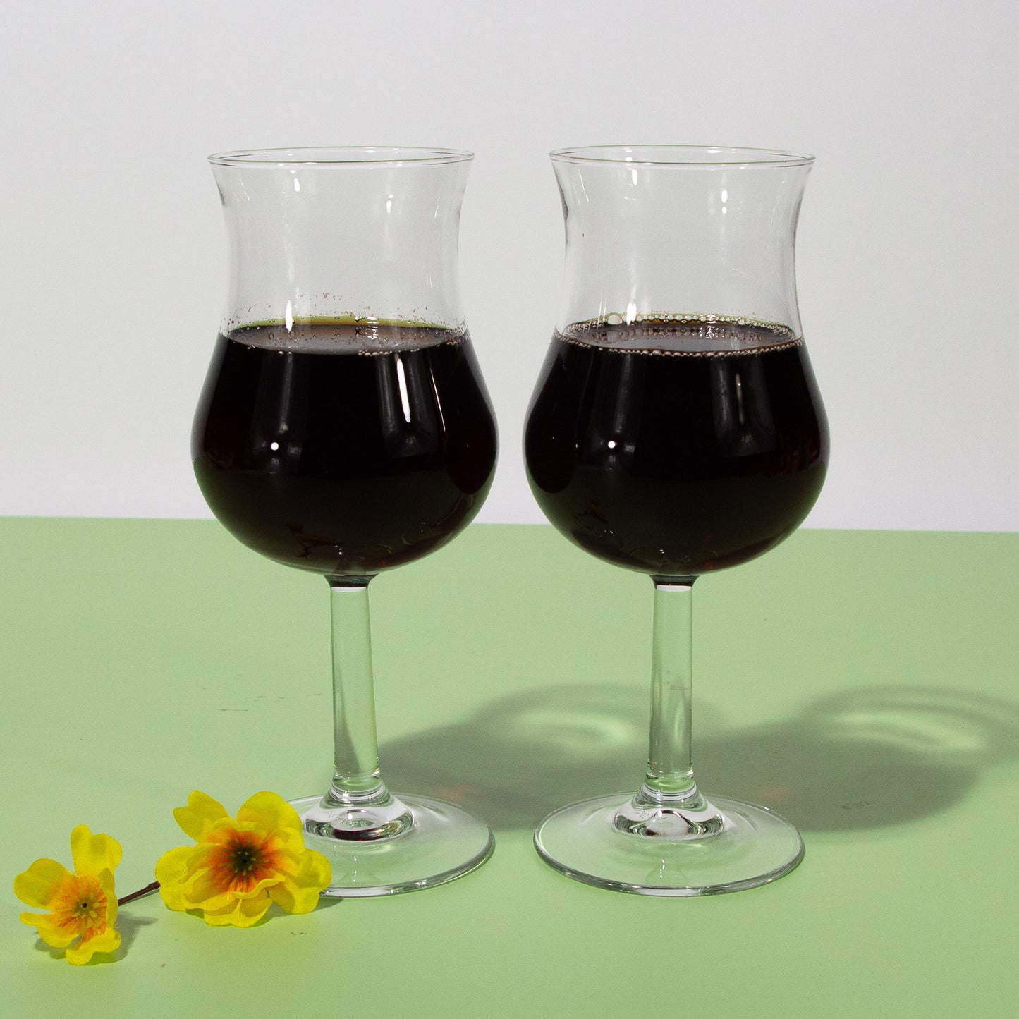 Vintage Glass Wine Goblets