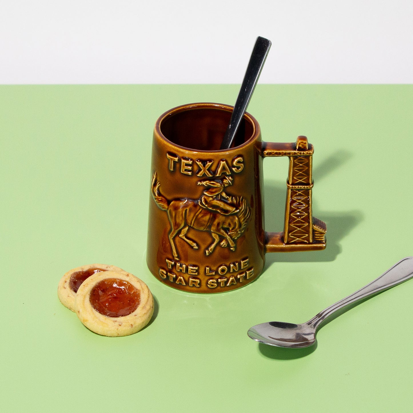 Vintage Ceramic Texas Lone Star Mug, 1970s