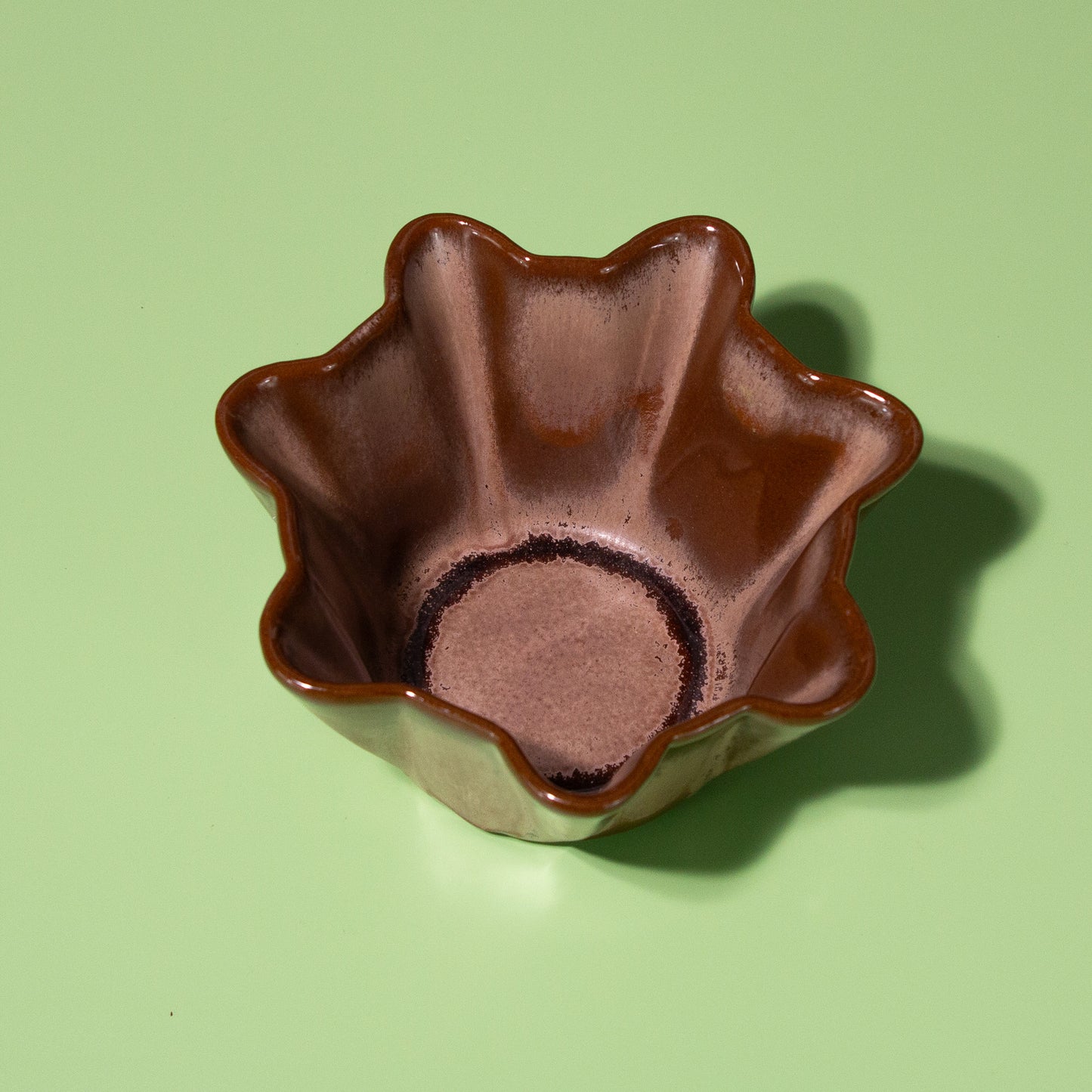 Vintage Frankoma Pottery Fluted Bowl/Planter, 1960s