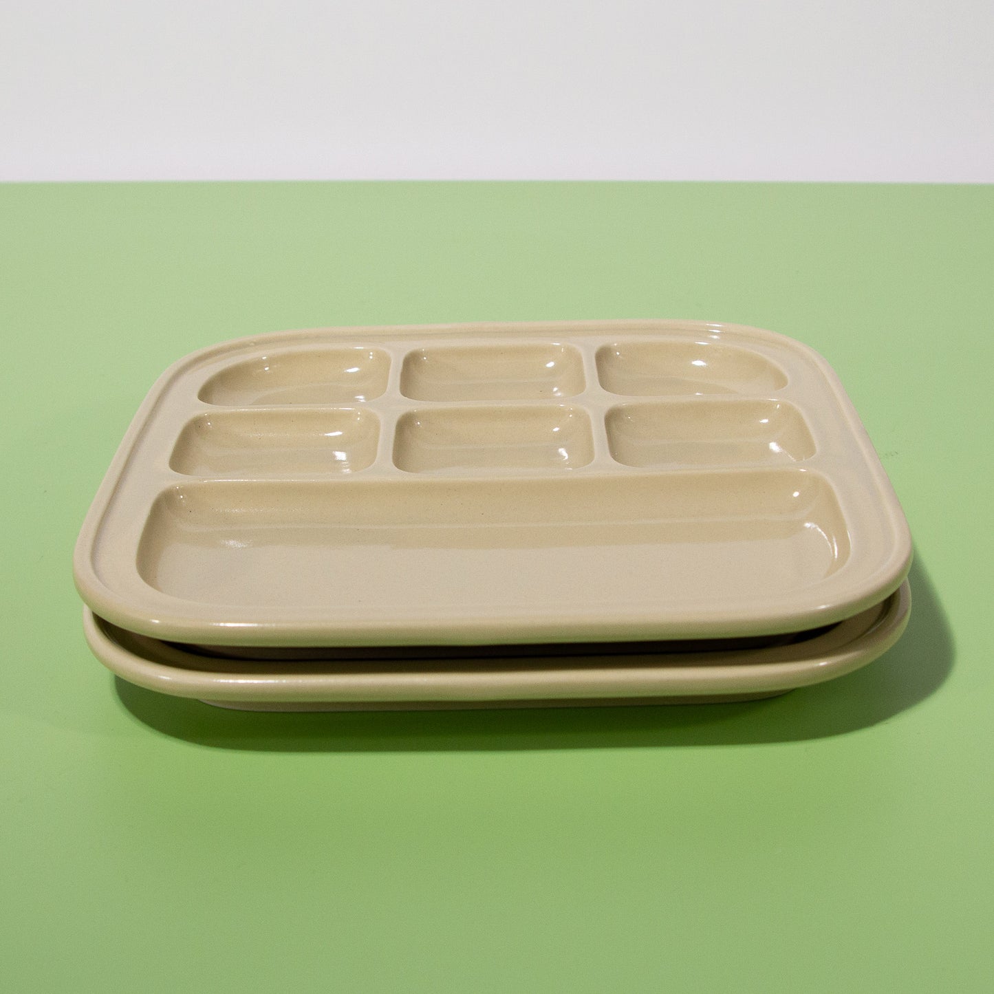 Vintage Ceramic Japanese Sushi Fondue Appetizer Plates, 1970s