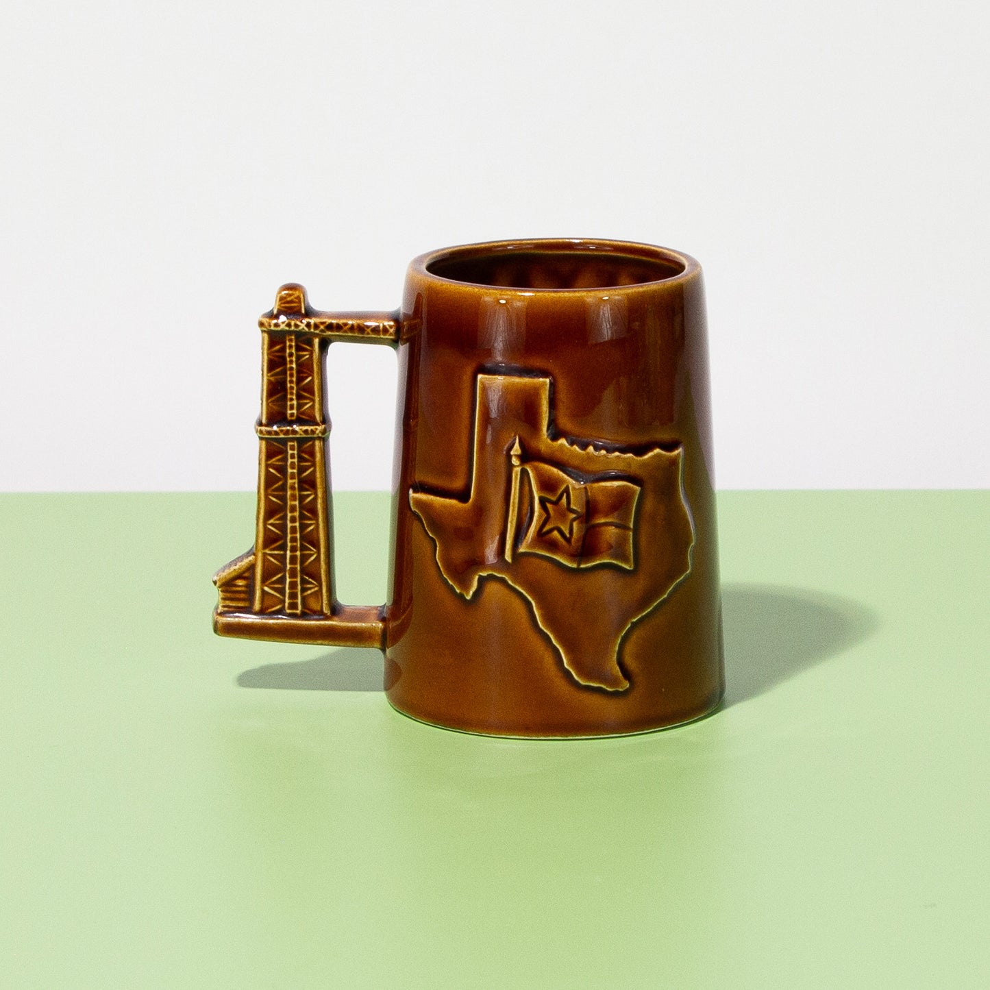 Vintage Ceramic Texas Lone Star Mug, 1970s