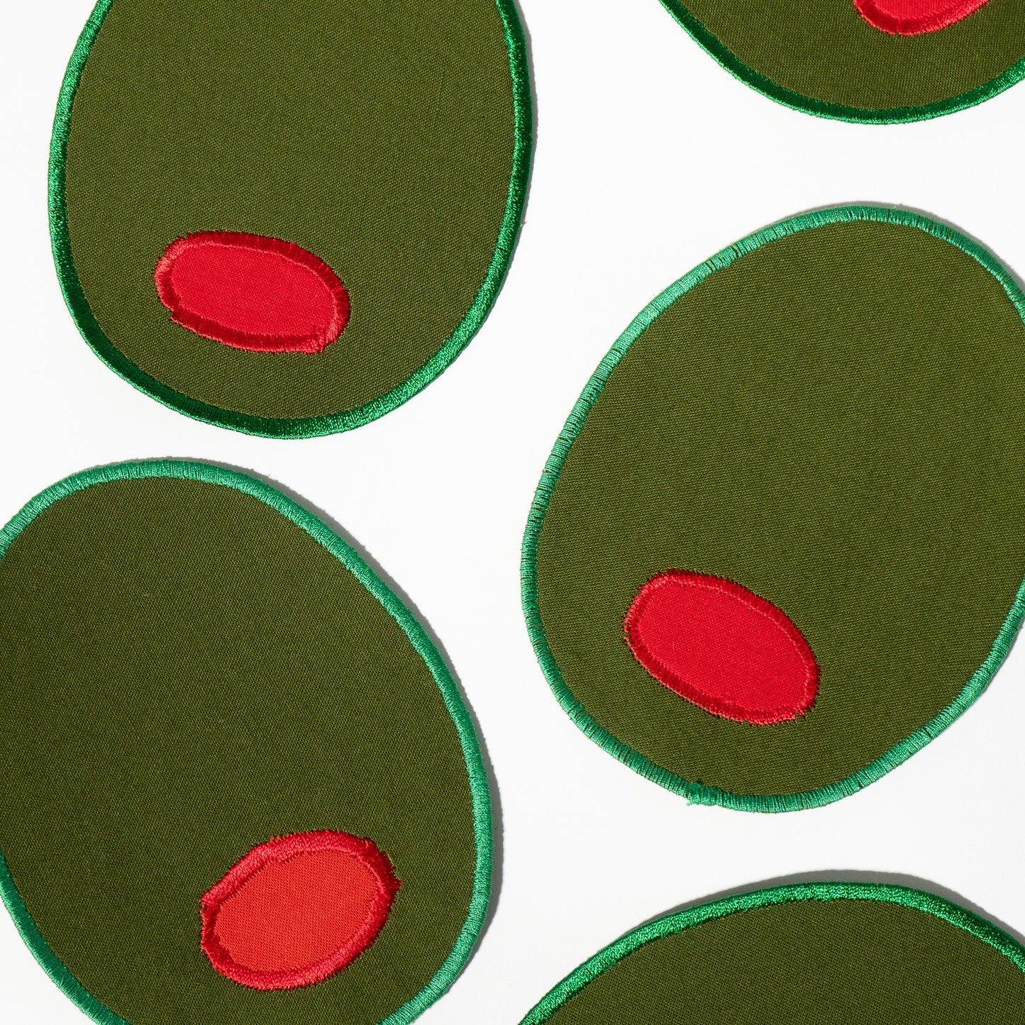 Everything-But-The-Martini Olive Coasters