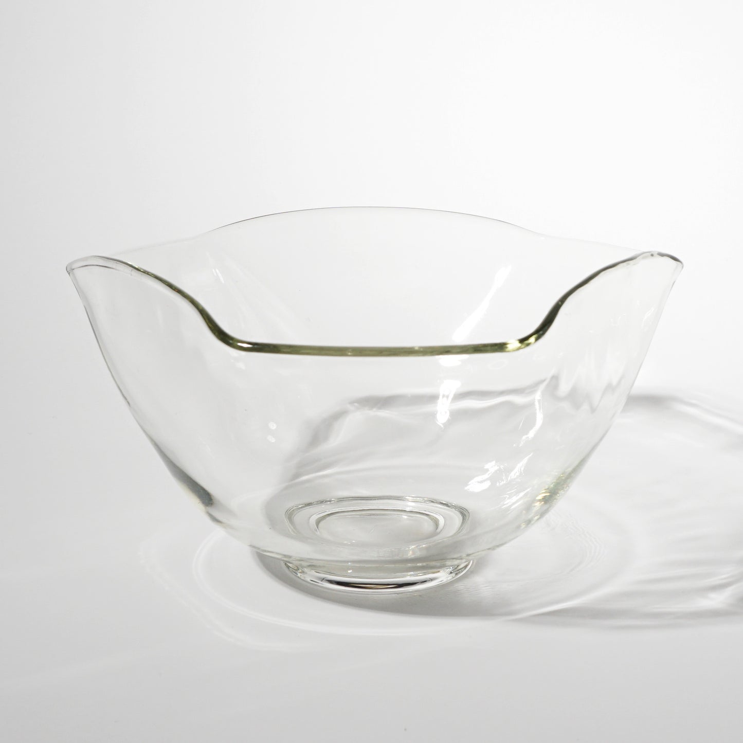 Three Sided Glass Bowl