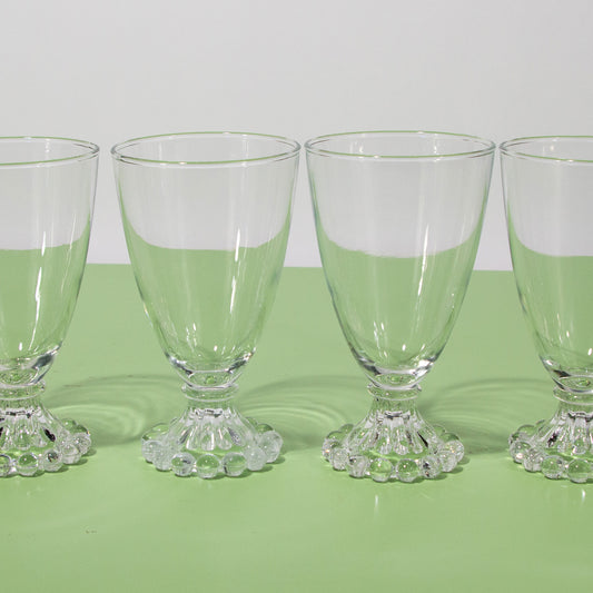 Vintage Anchor Hocking "Boopie" Goblets Drinking Glasses, Mid-Century