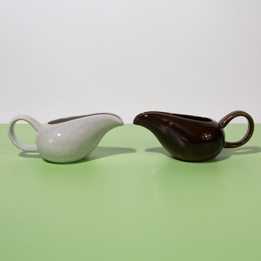 Vintage Russel Wright Ceramic Gravy Boats, Mid-century 1960s