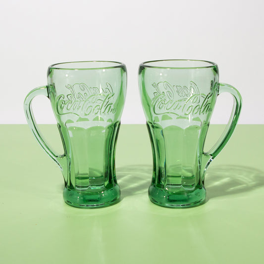 Vintage Libbey Coca-Cola Glass Mugs, 1980s