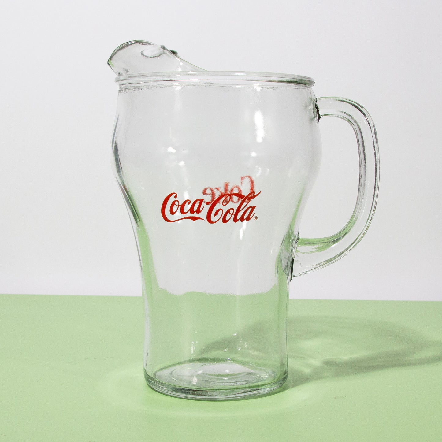 Vintage Glass Coca-Cola Pitcher, 1980s