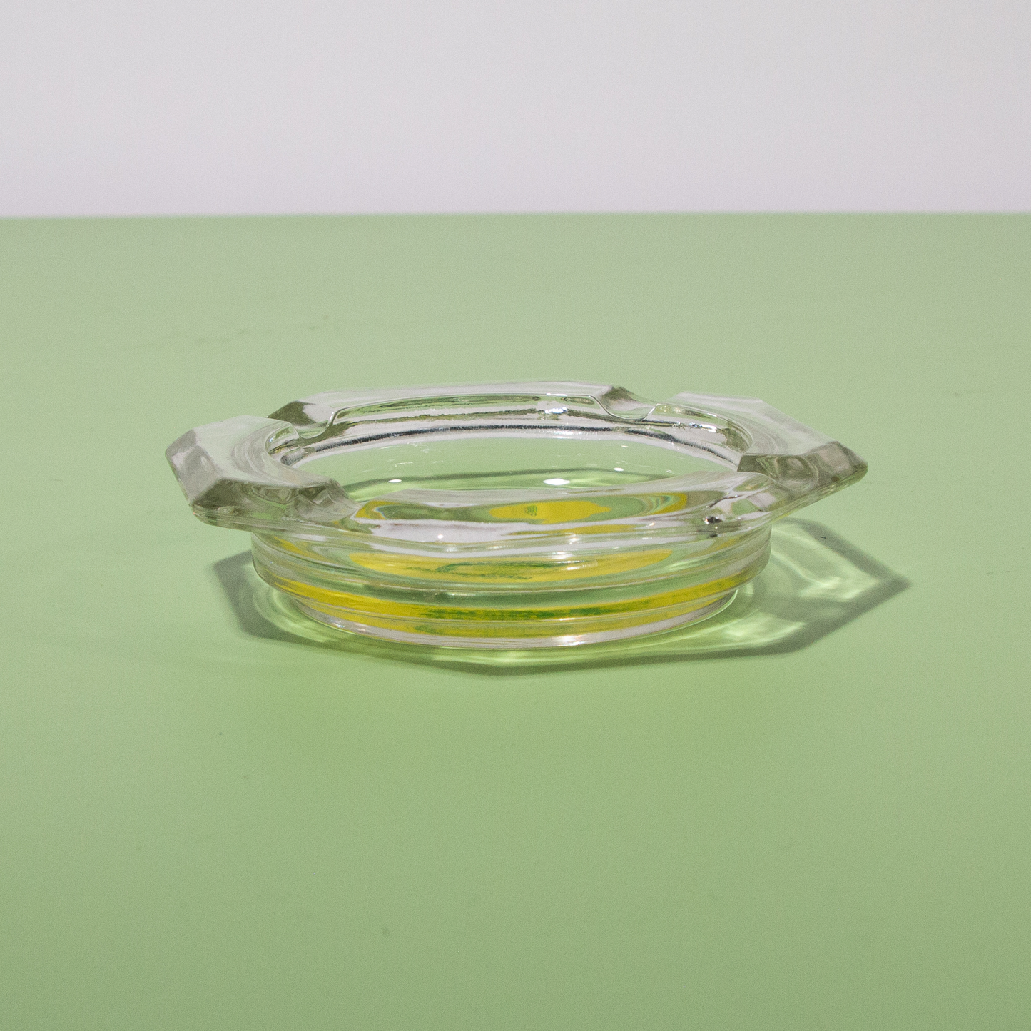 Vintage Glass Holiday Inn Ashtray, Mid-century 1960s
