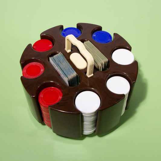 Vintage Mid-Century Poker Set, 1960s