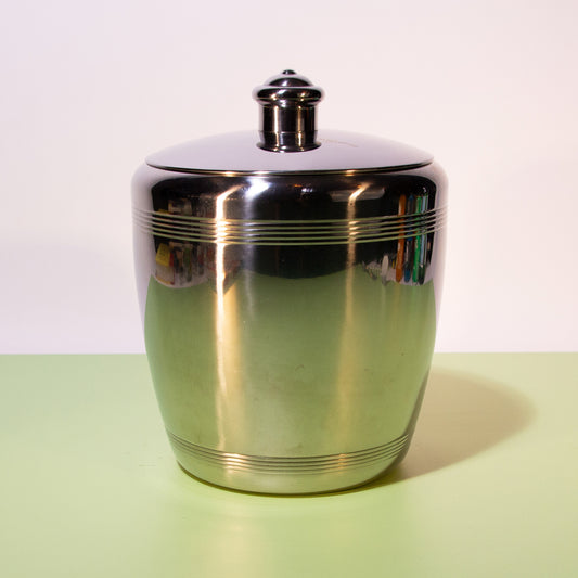 Vintage Silver Ice Bucket, 1980s