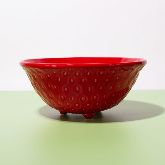 Ceramic Strawberry Bowl/Strainer