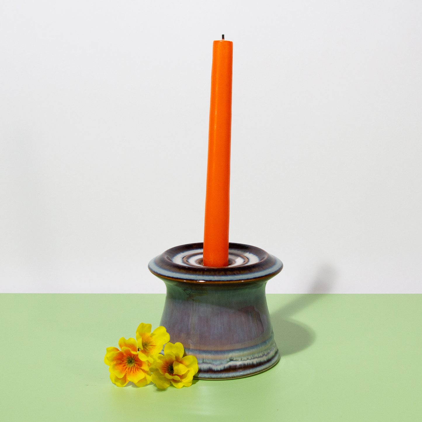 Vintage Ceramic Taper & Pillar Candle Holder, 1980s