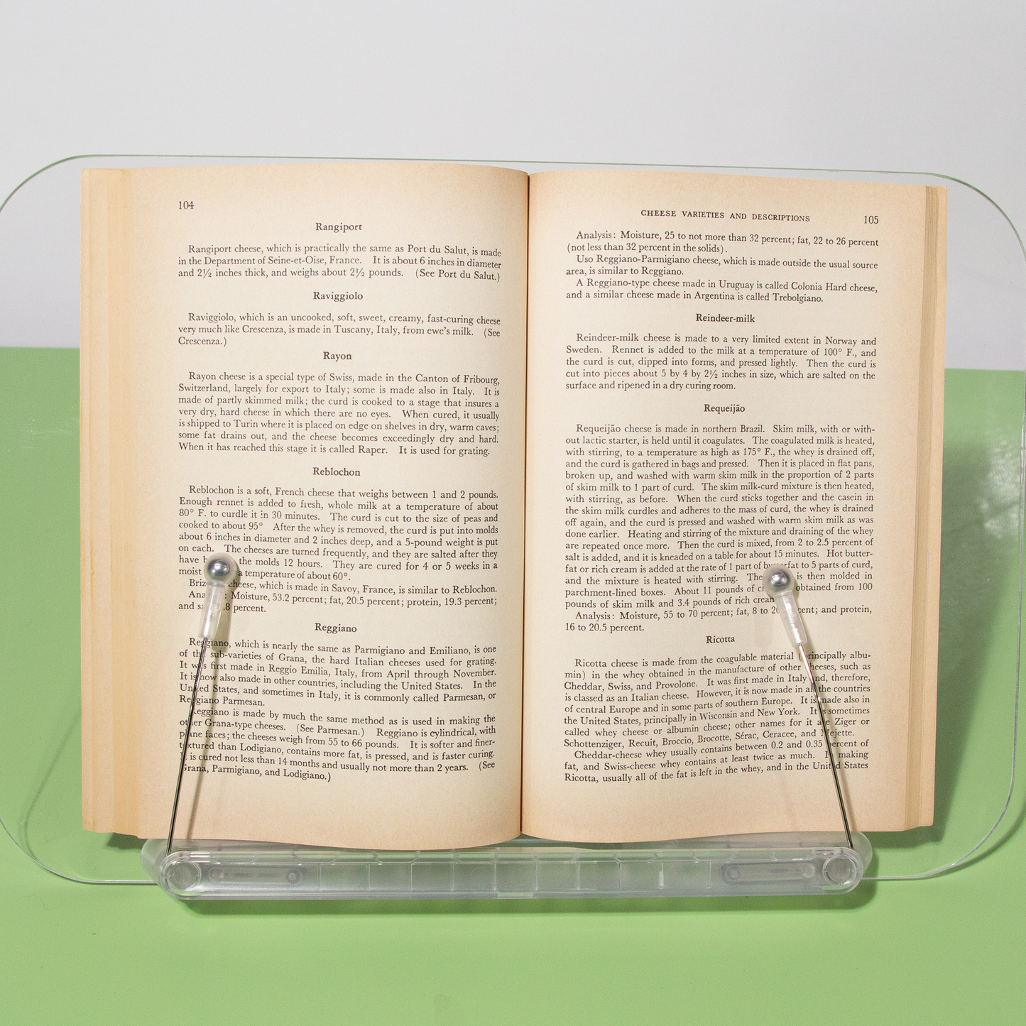 A Guide to Cheeses of the World, 1980