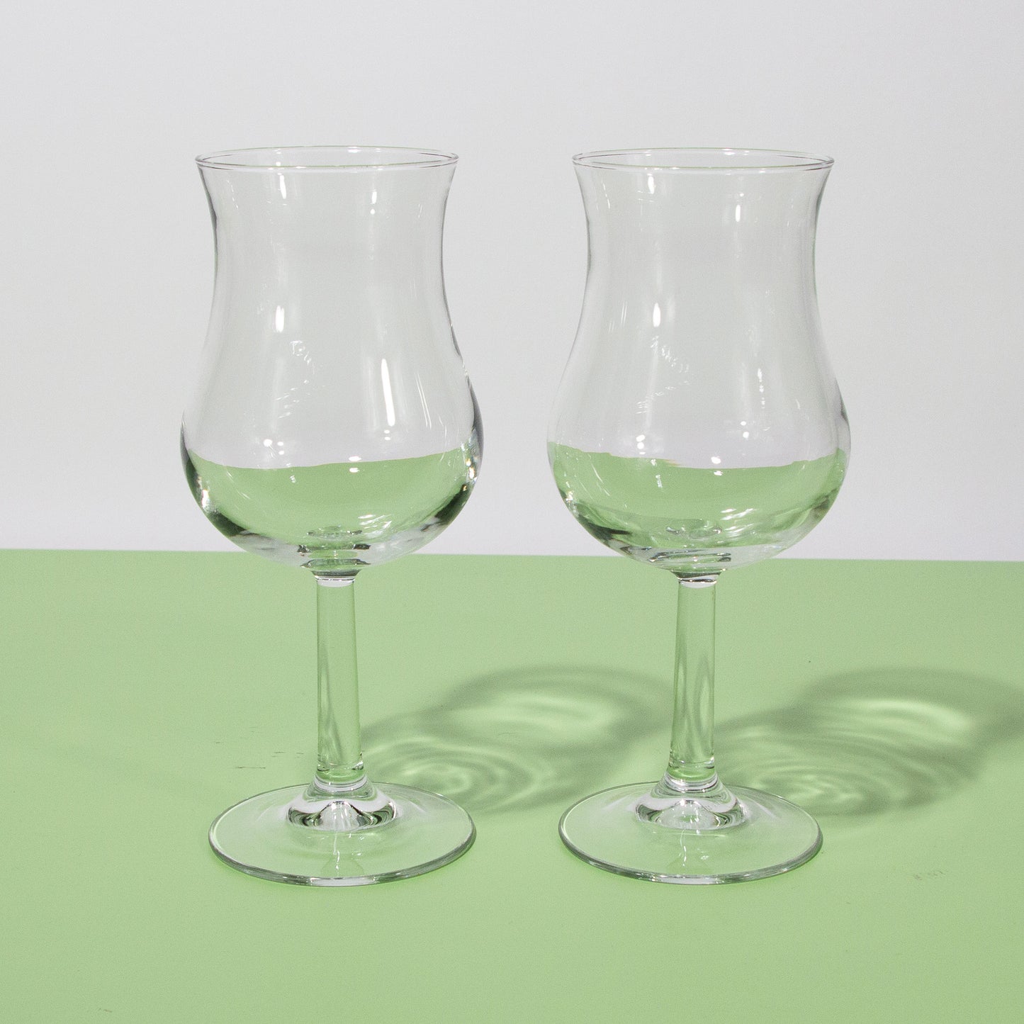 Vintage Glass Wine Goblets