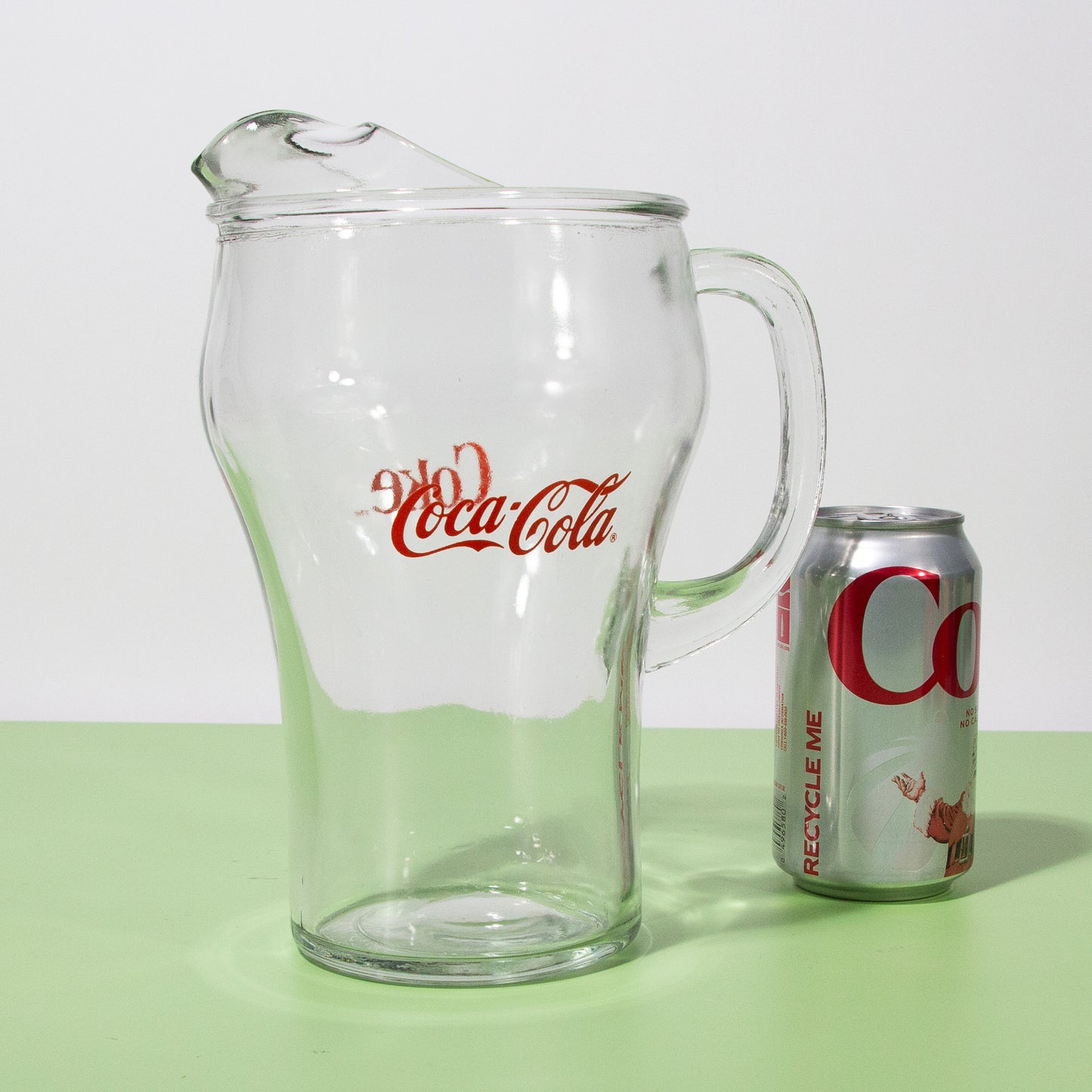 Vintage Glass Coca-Cola Pitcher, 1980s