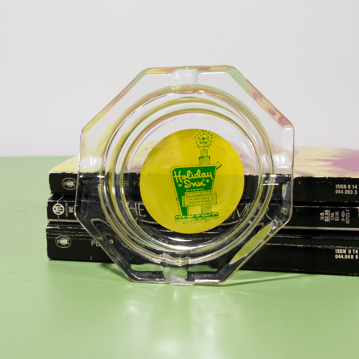 Vintage Glass Holiday Inn Ashtray, Mid-century 1960s
