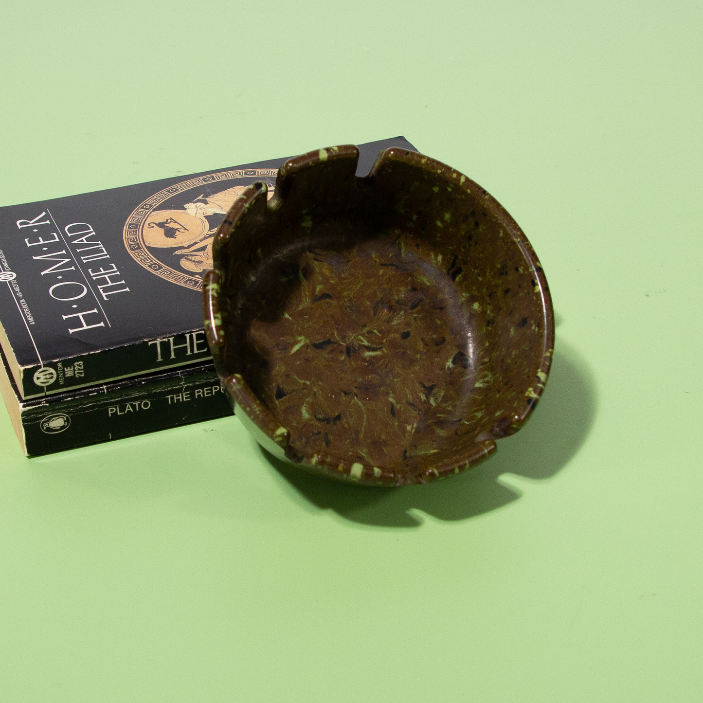 Vintage Melamine Confetti Ashtray, 1960s