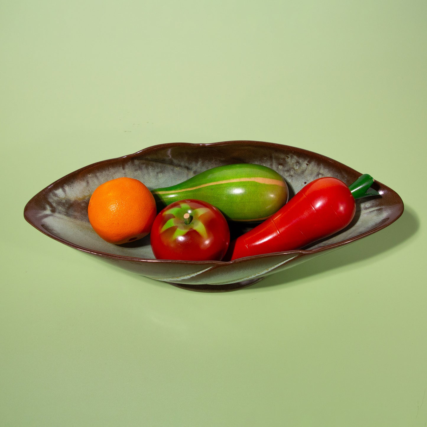 Vintage Frankoma Ceramic Oblong Bowl #219, 1970s