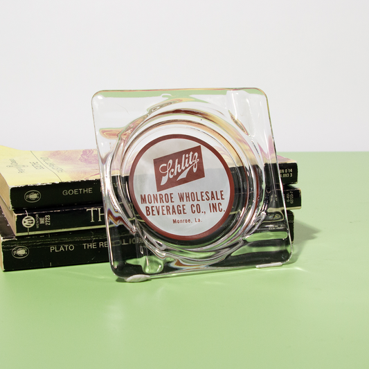 Vintage Schlitz Ashtray, Mid-century 1970s