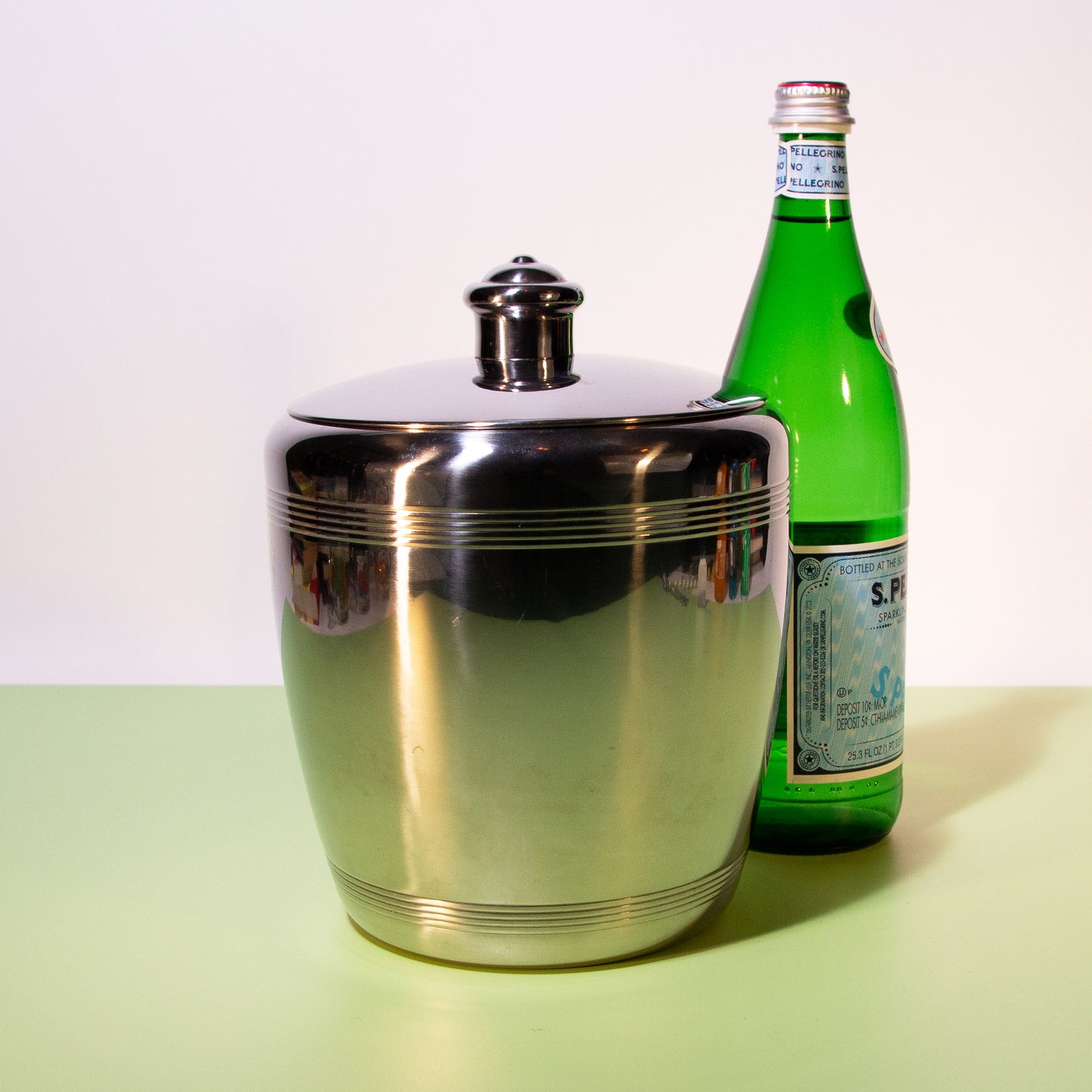 Vintage Silver Ice Bucket, 1980s