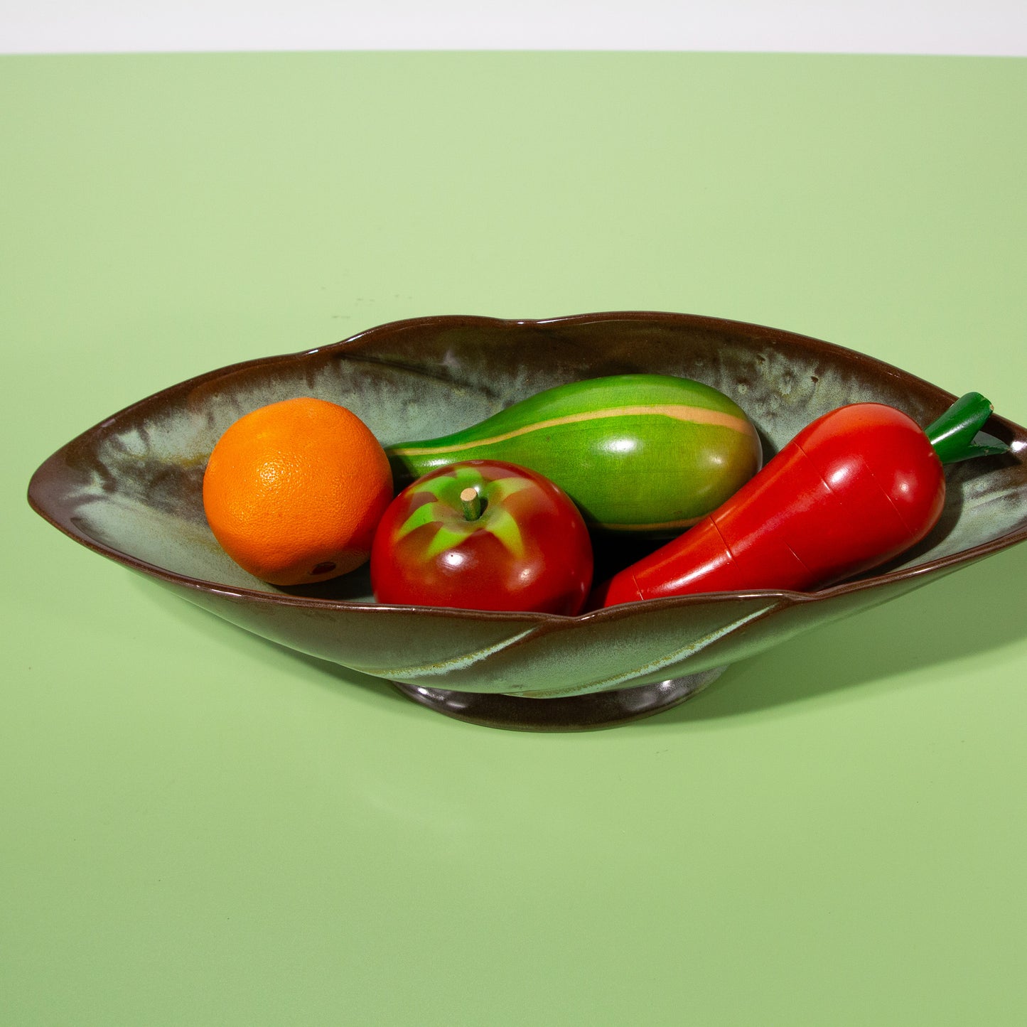 Vintage Frankoma Ceramic Oblong Bowl #219, 1970s