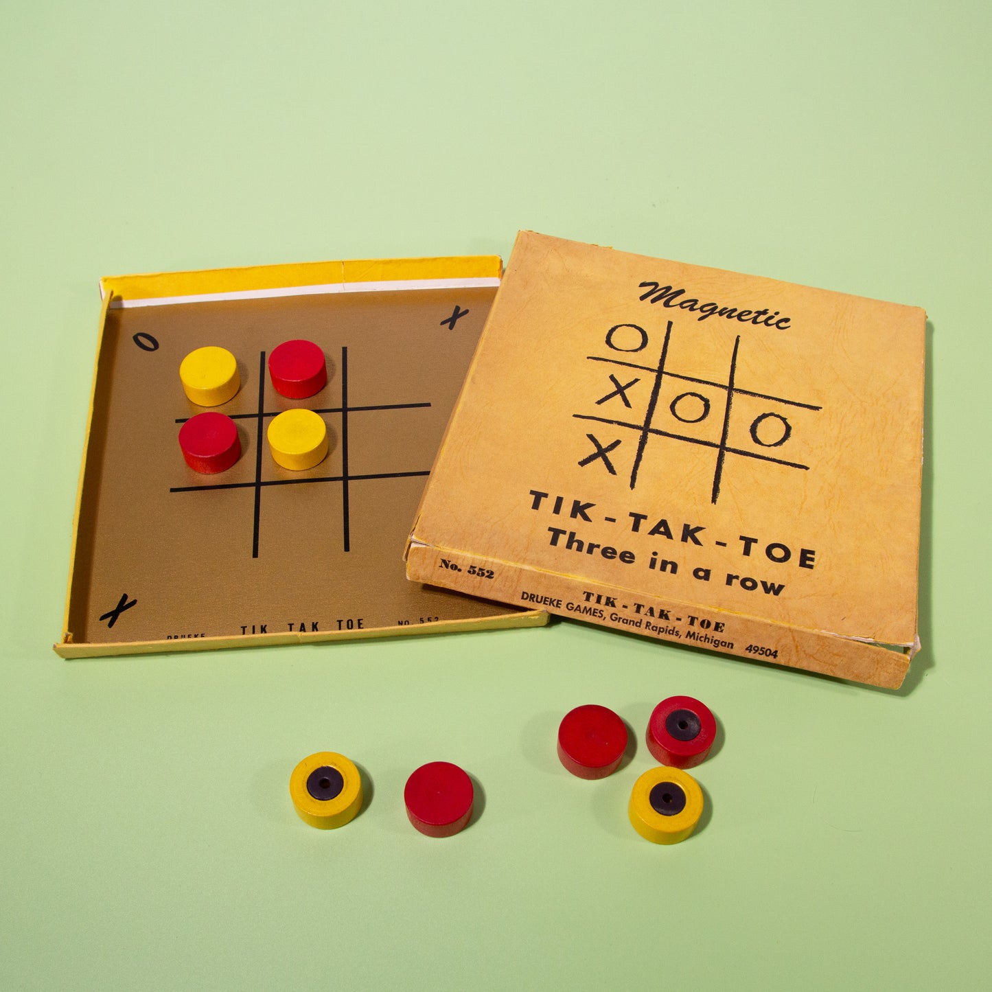 Vintage Magnetic Tik-Tak-Toe Set, 1967