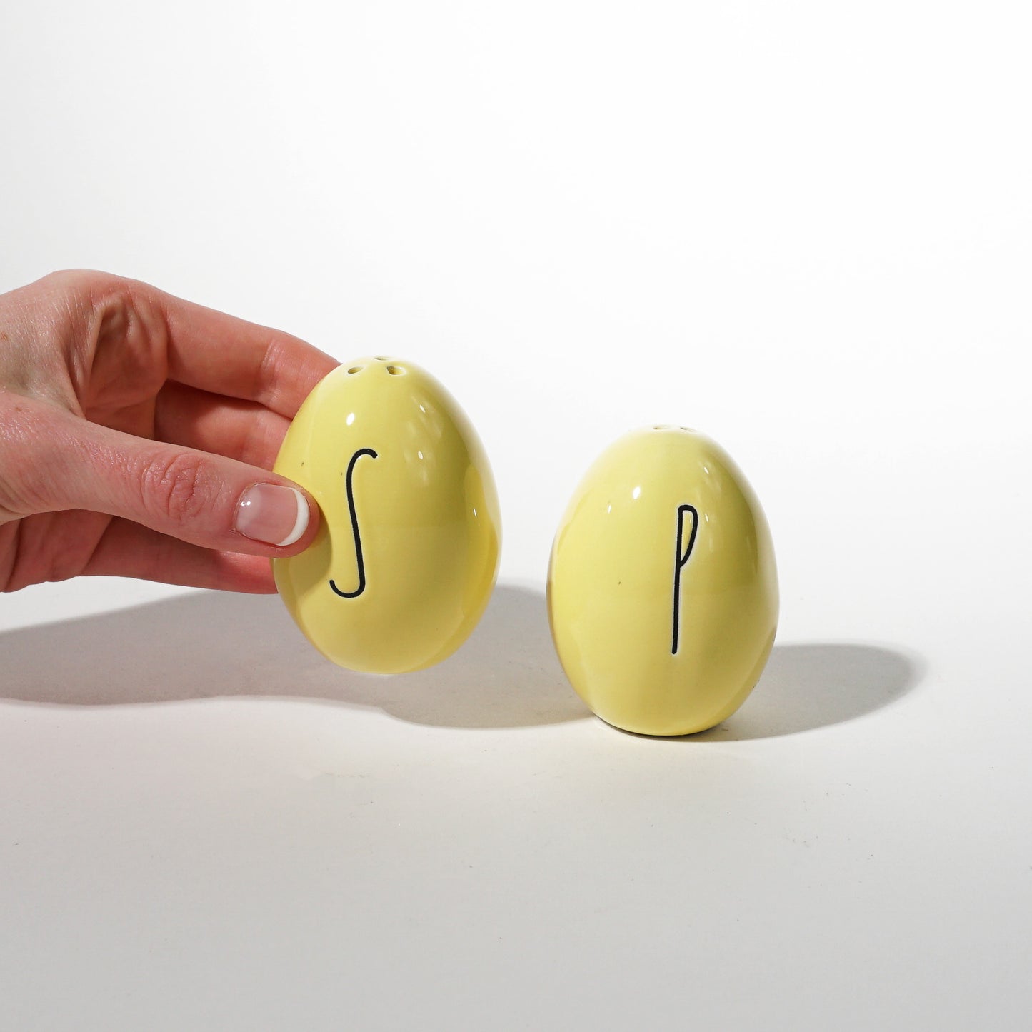 Vintage Ceramic Egg Salt & Pepper Set