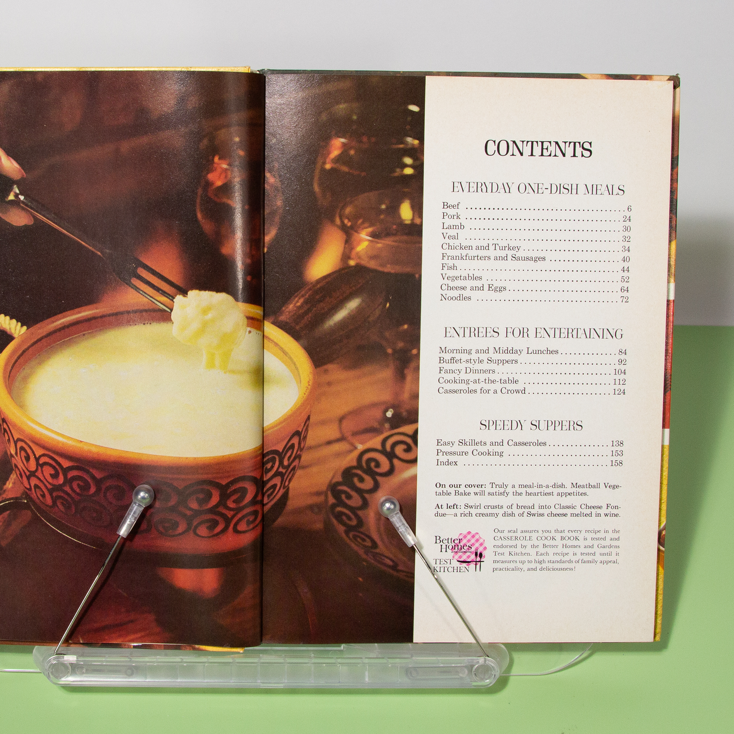 Better Homes & Gardens Casserole Cookbook, Hardcover, 1972
