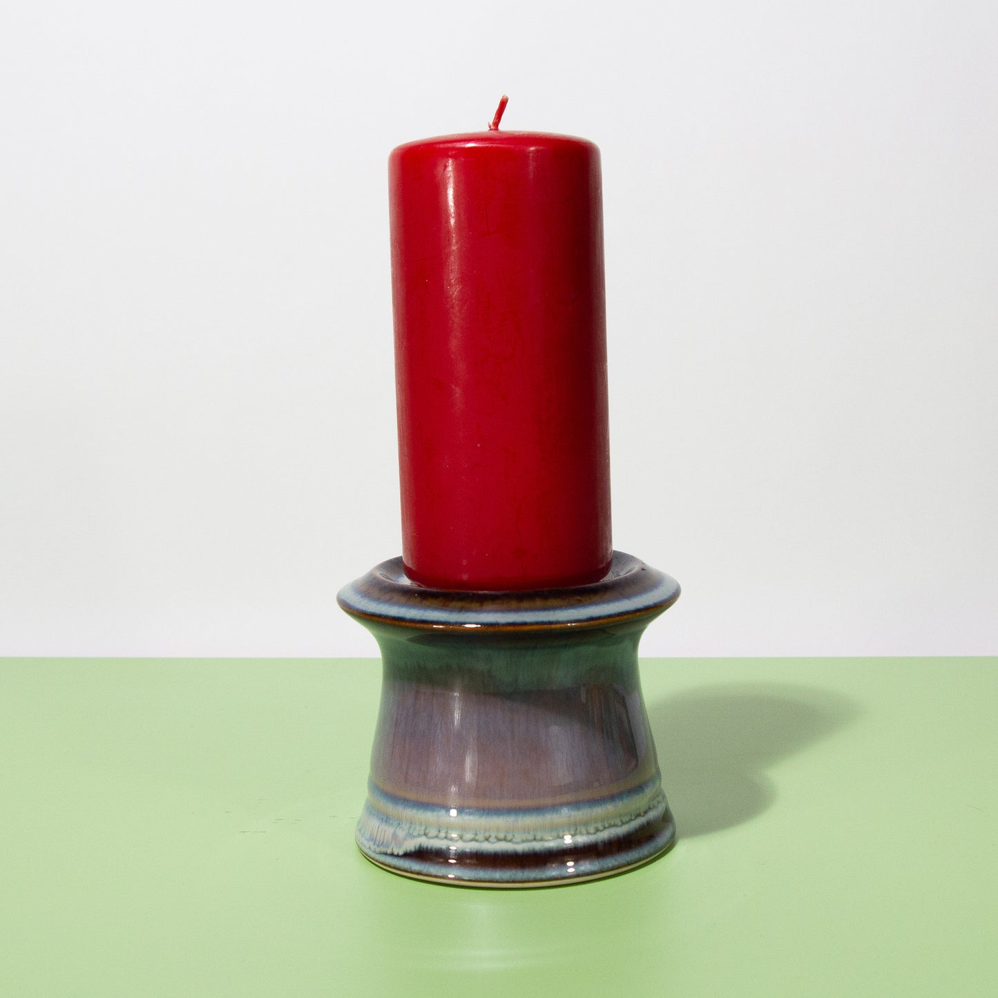 Vintage Ceramic Taper & Pillar Candle Holder, 1980s