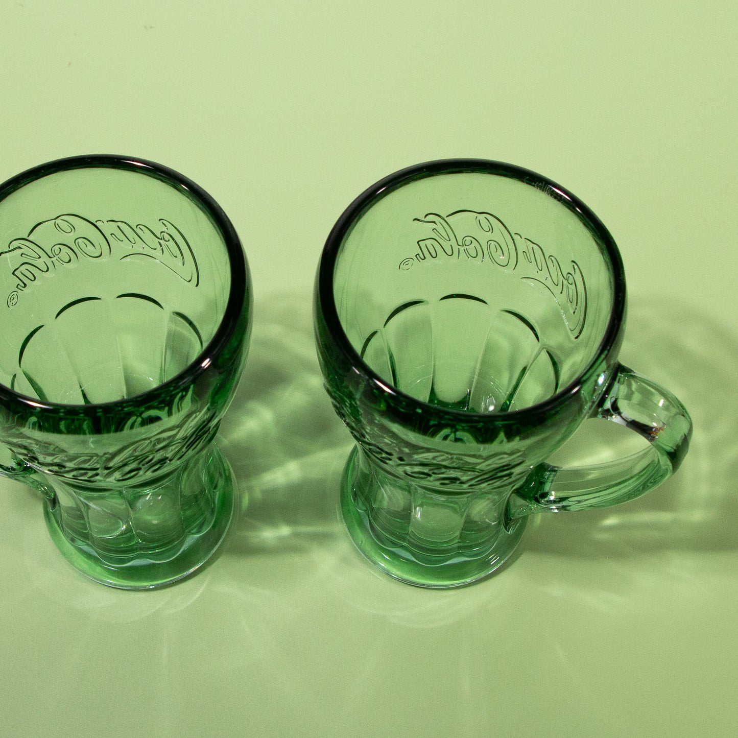 Vintage Libbey Coca-Cola Glass Mugs, 1980s