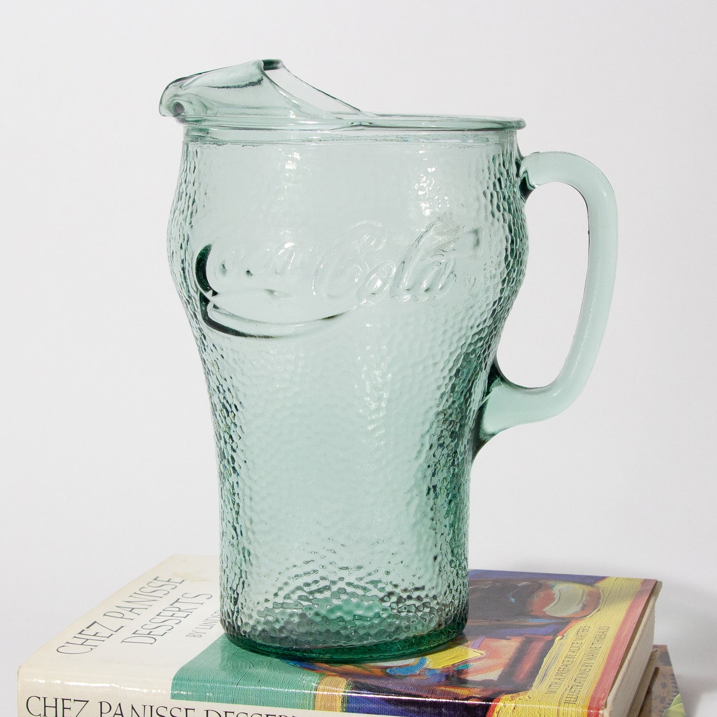 Vintage Glass Coca-Cola Pitcher, 1980s