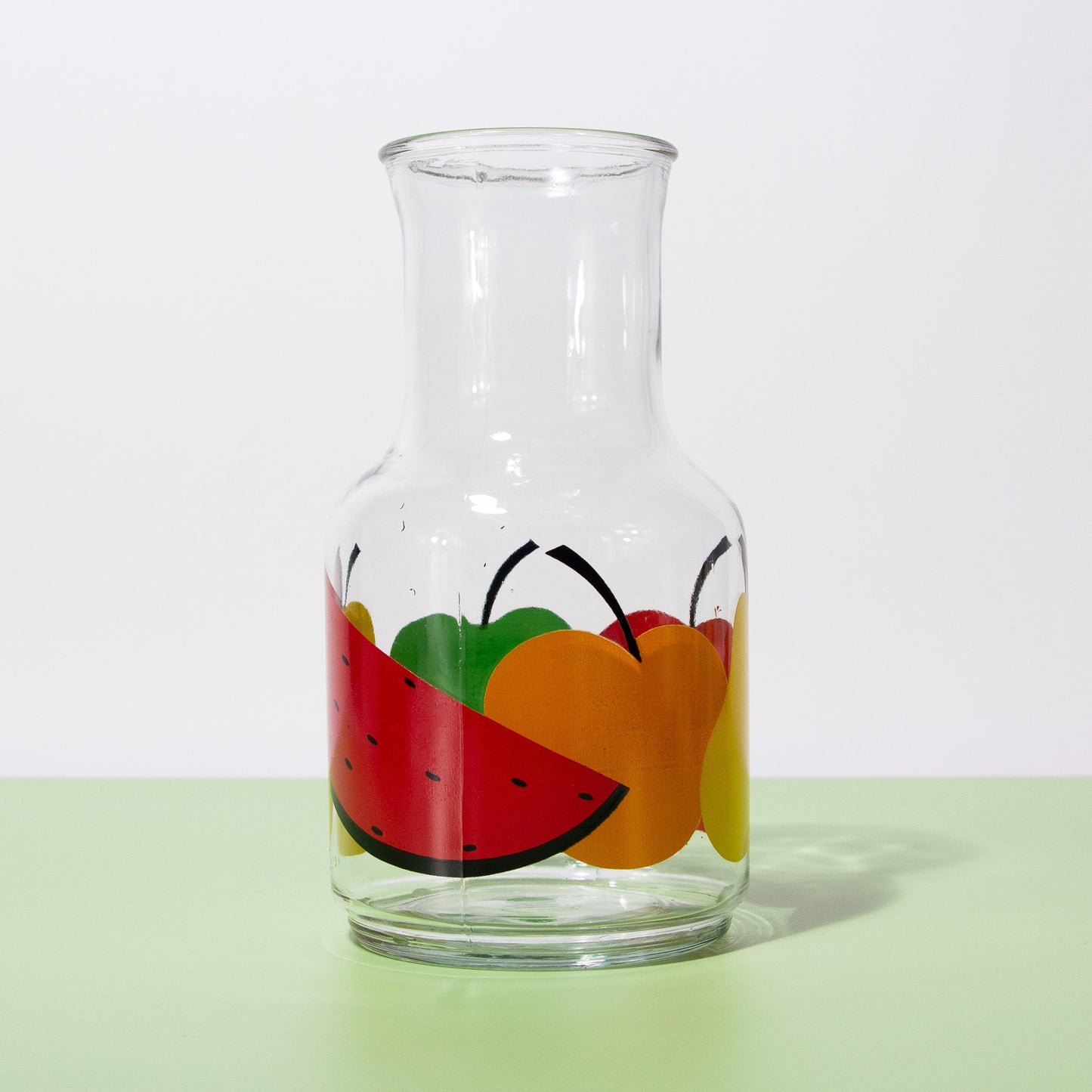 Vintage Glass Fruit Carafe, 1980s