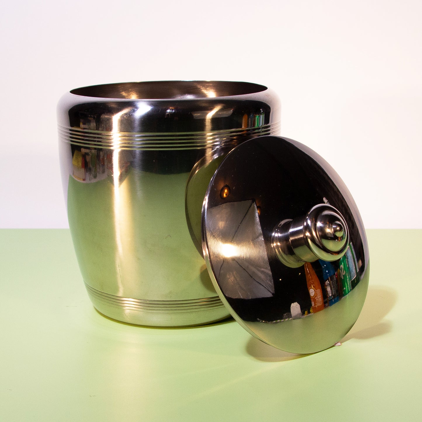 Vintage Silver Ice Bucket, 1980s