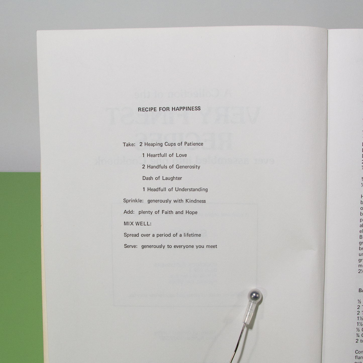 Very Finest Recipes Cookbook, 1979
