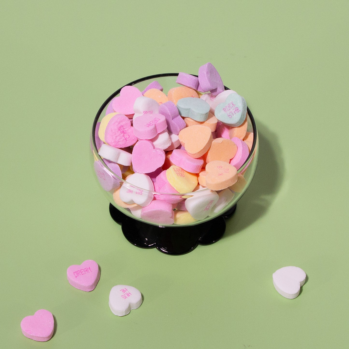 Vintage Glass Lily Pad Black Coupes, 1930s