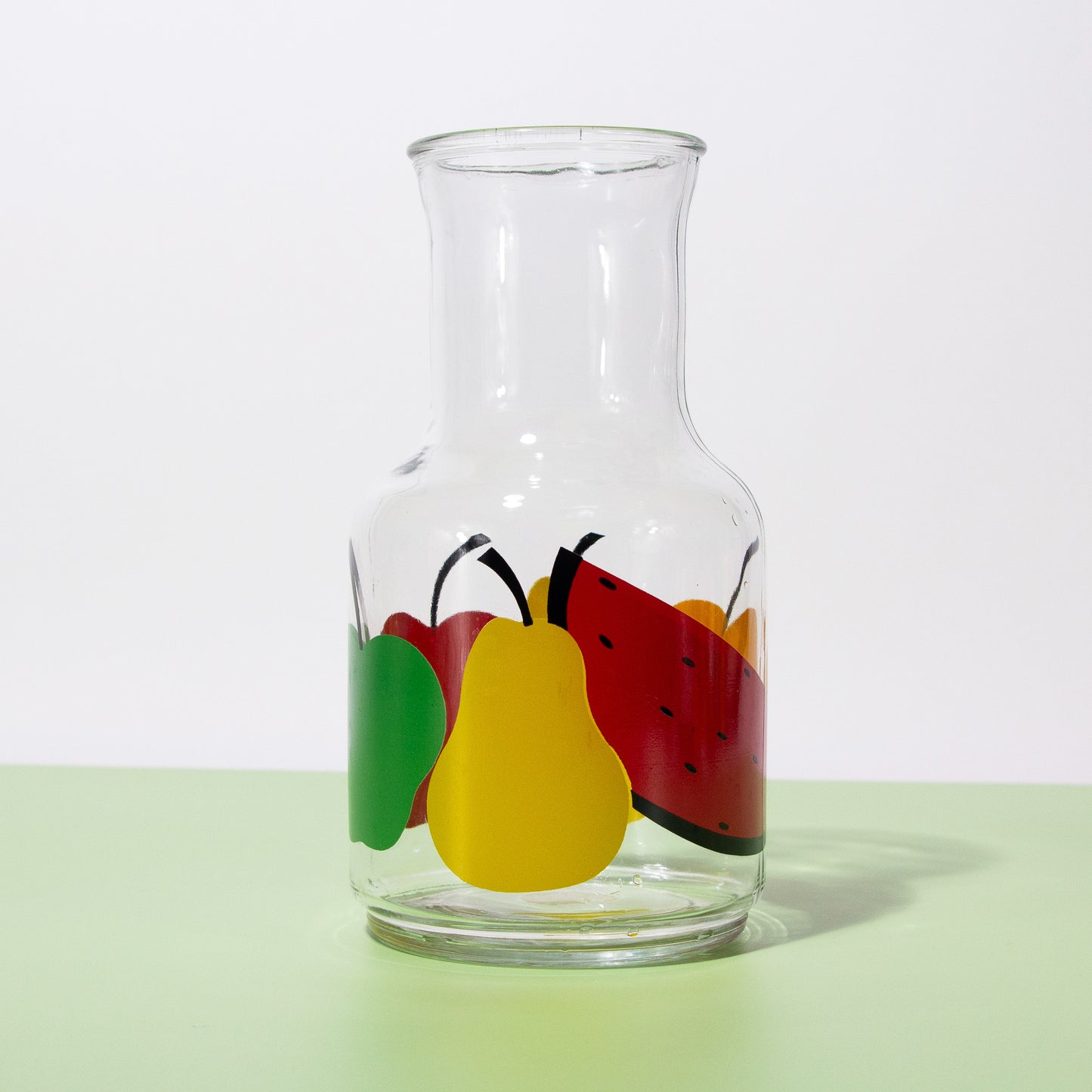 Vintage Glass Fruit Carafe, 1980s