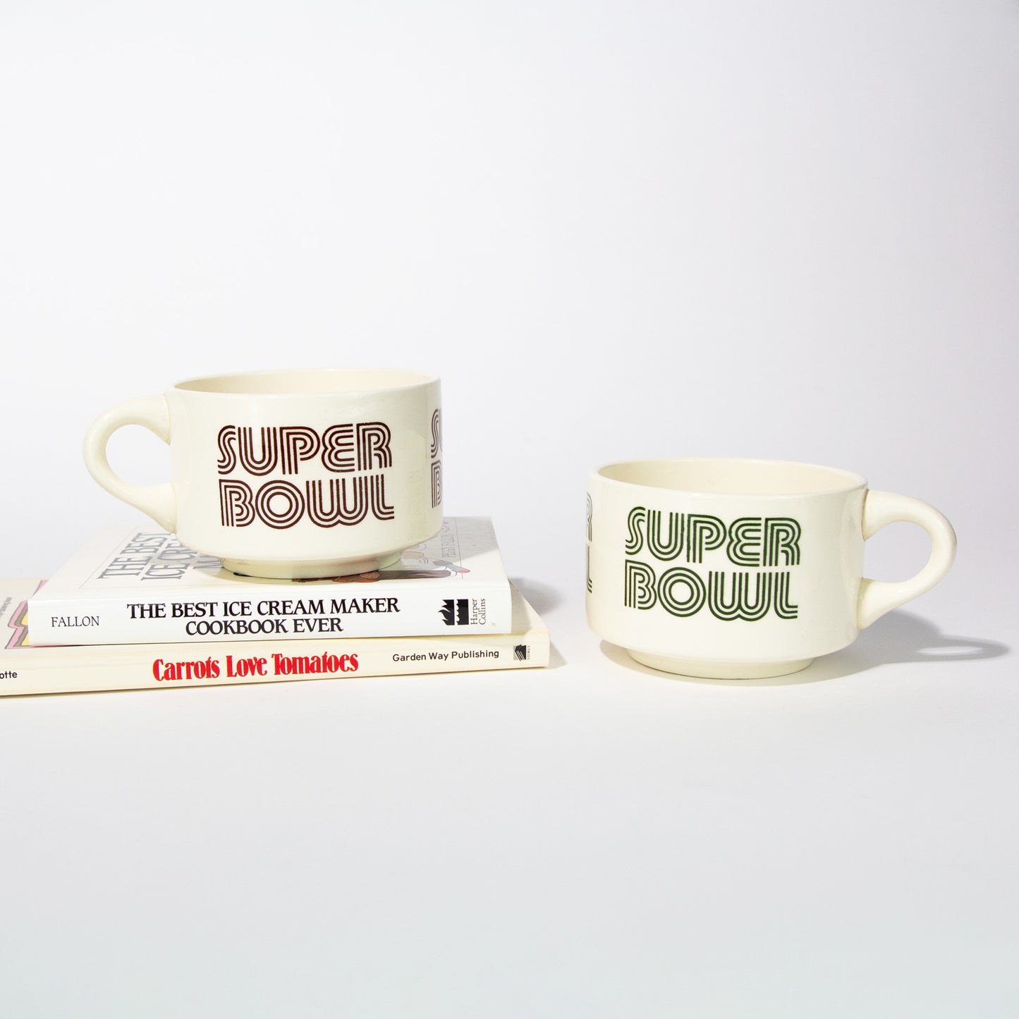 Vintage Ceramic Super Bowl Mug, 1980s