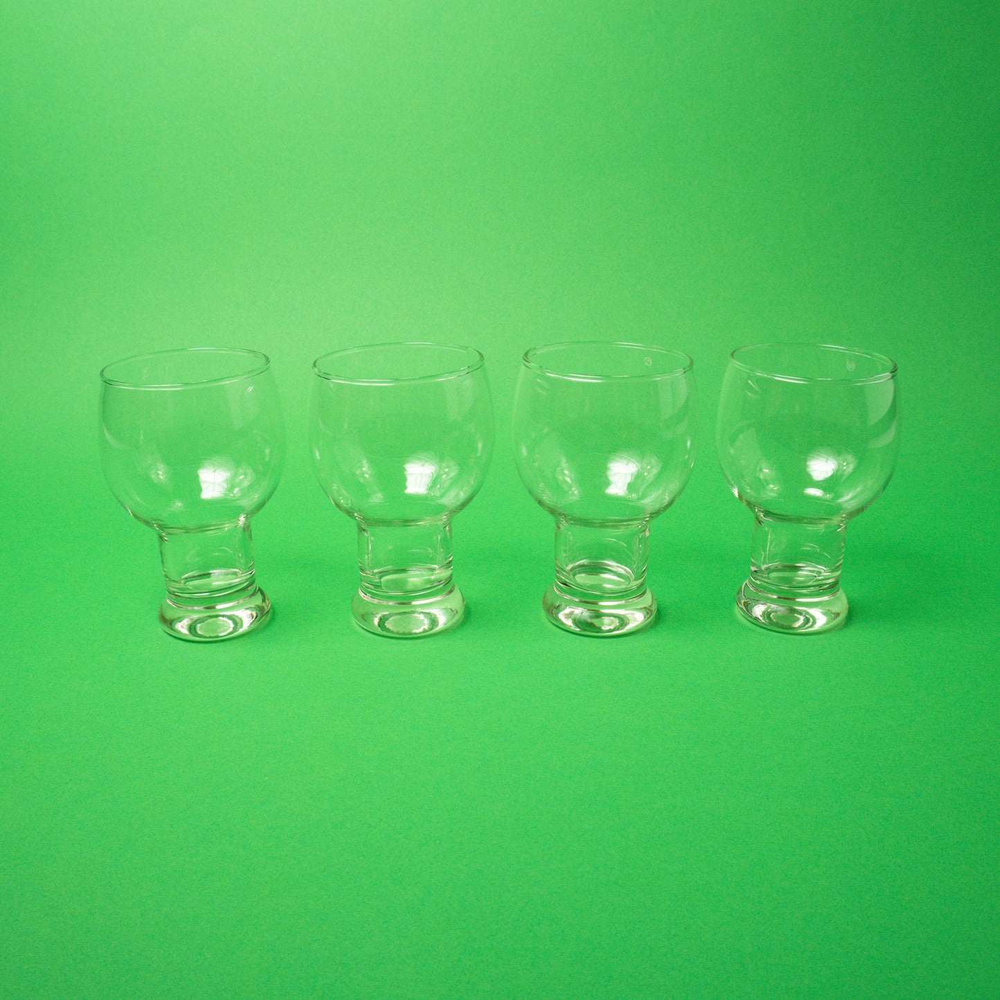 Vintage Glass Beer Goblets, 1970s