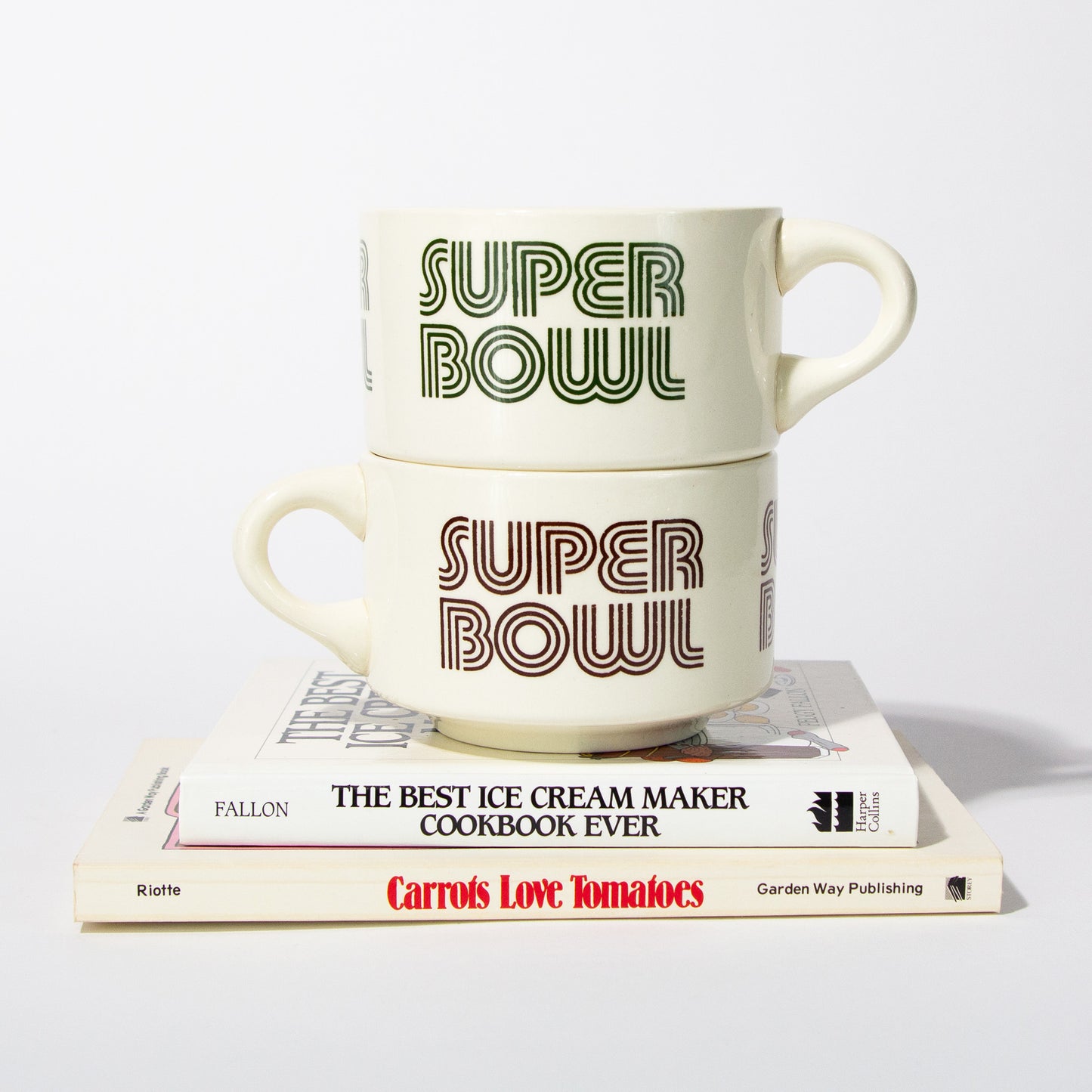 Vintage Ceramic Super Bowl Mug, 1980s