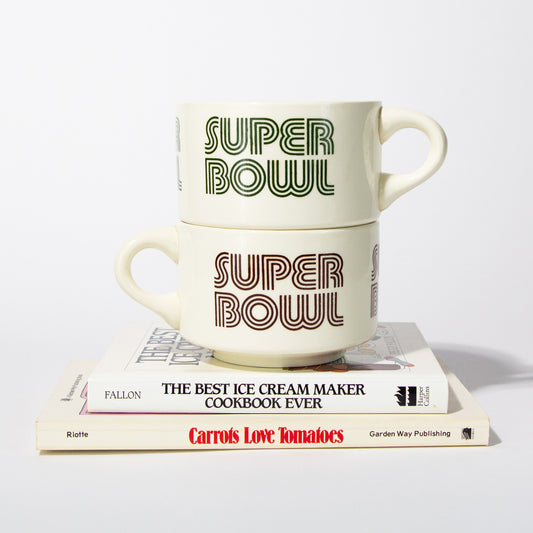 Vintage Ceramic Super Bowl Mug, 1980s