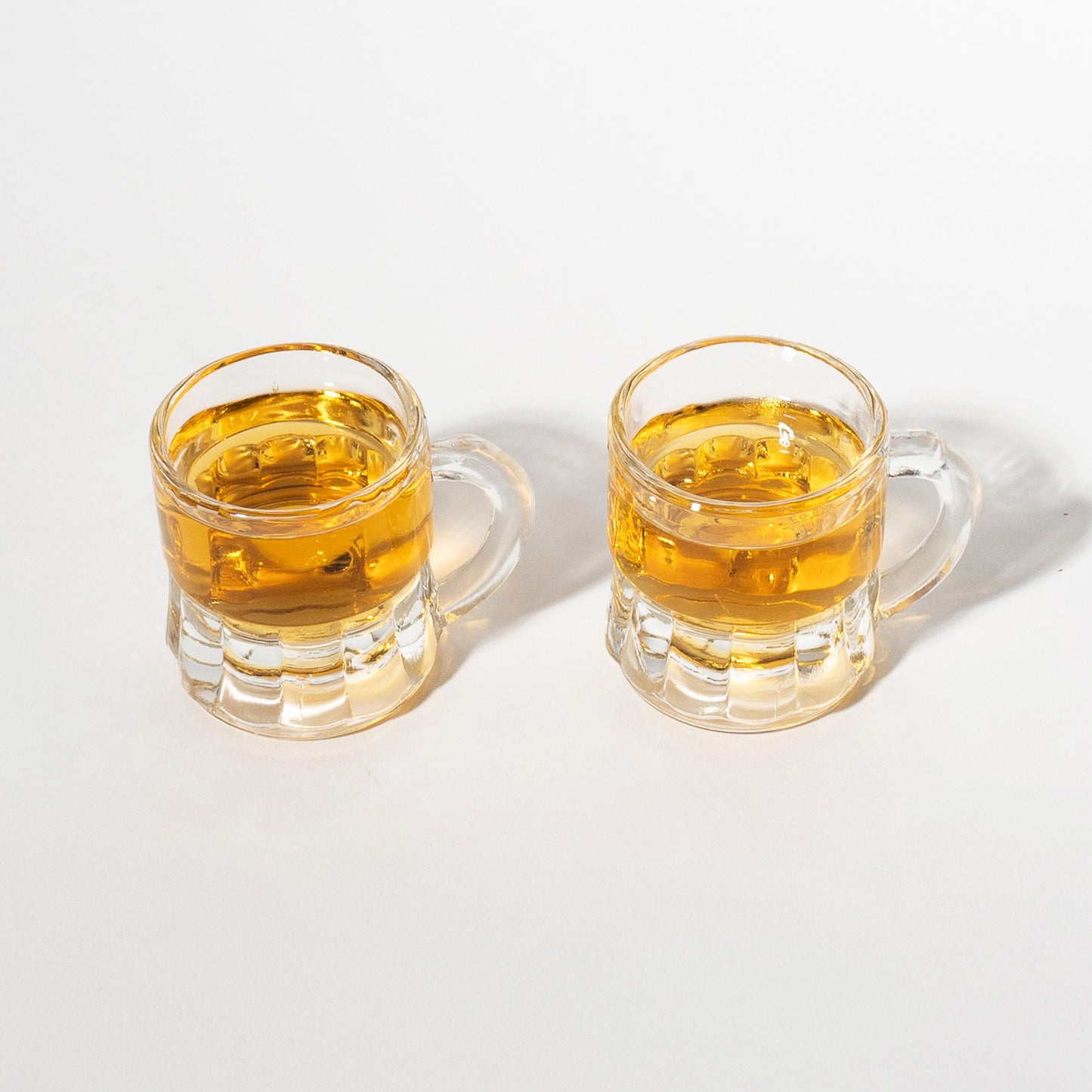 Mini Glass Beer Stein Shot Glasses, Set of 2