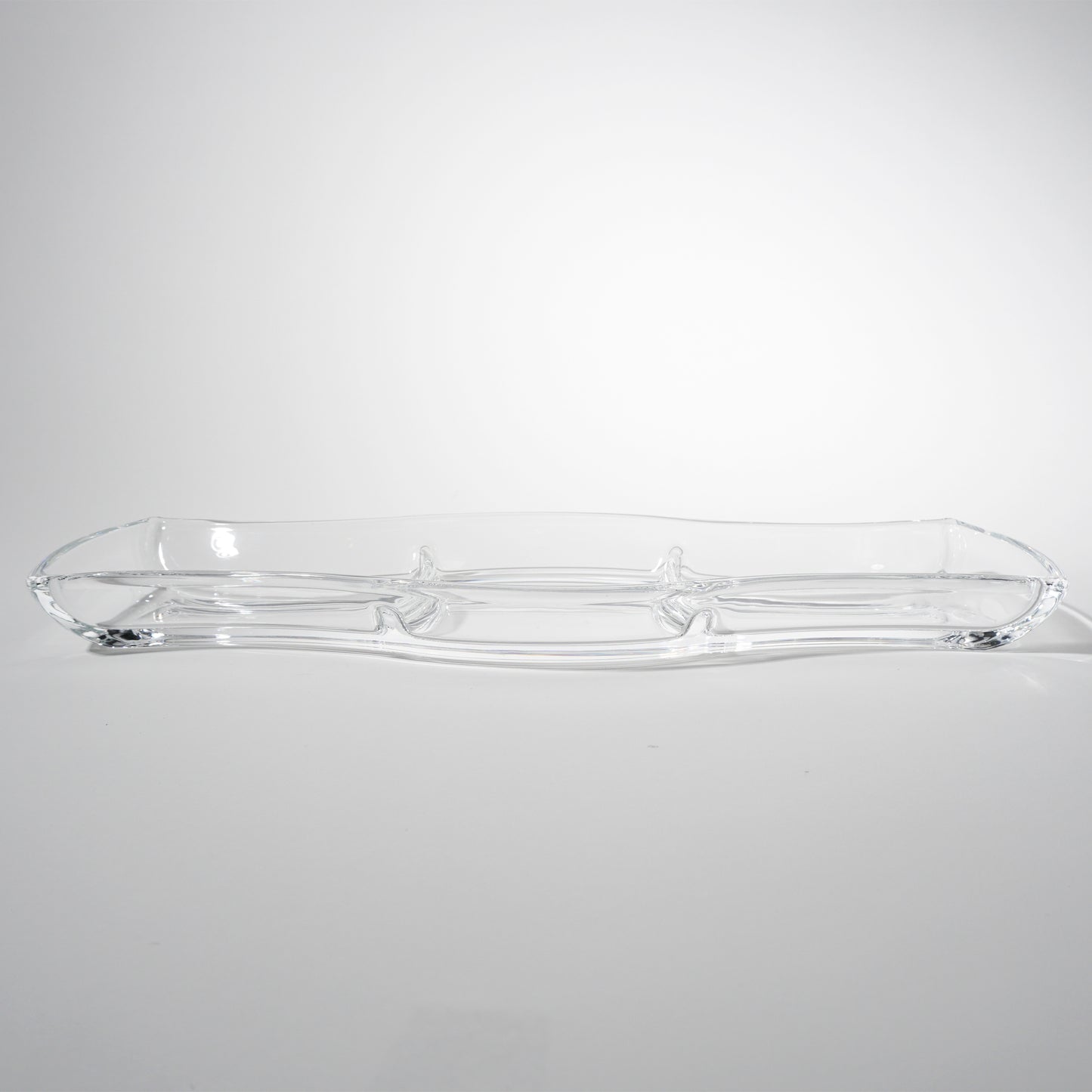 Clear Glass Three Section Tray