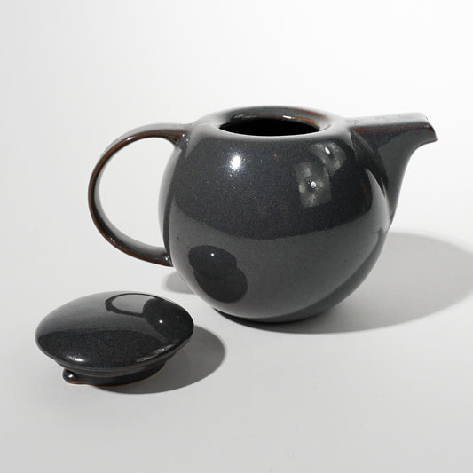 Vintage ceramic gray teapot